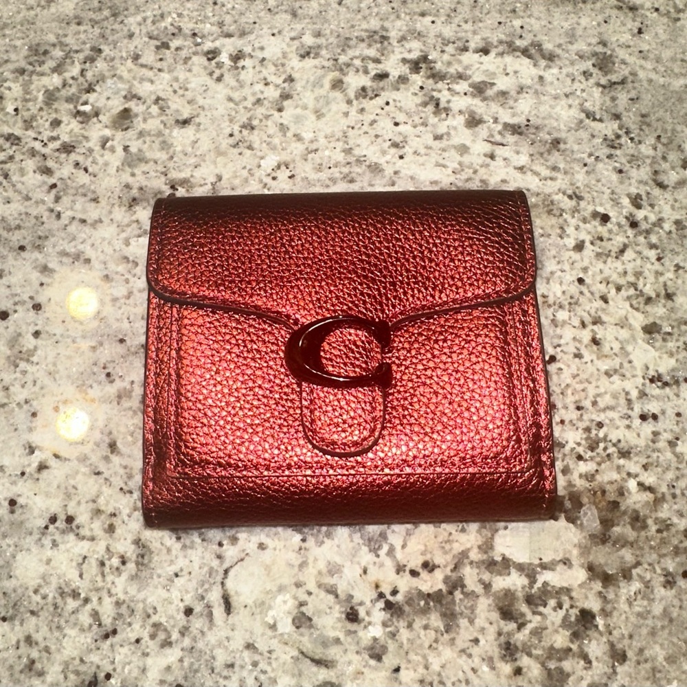 Coach Tabby Small Wallet - Gunmetal/Metallic Clay